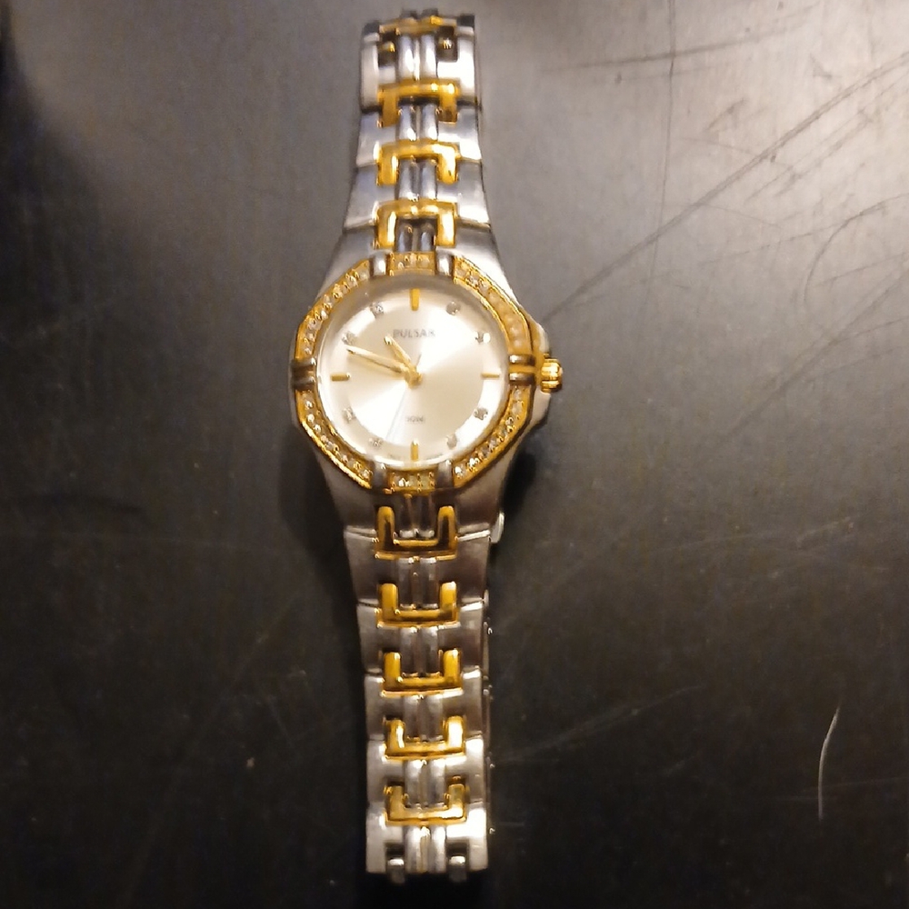 Pulsar Women's Two-Tone Gold and Silver Watch